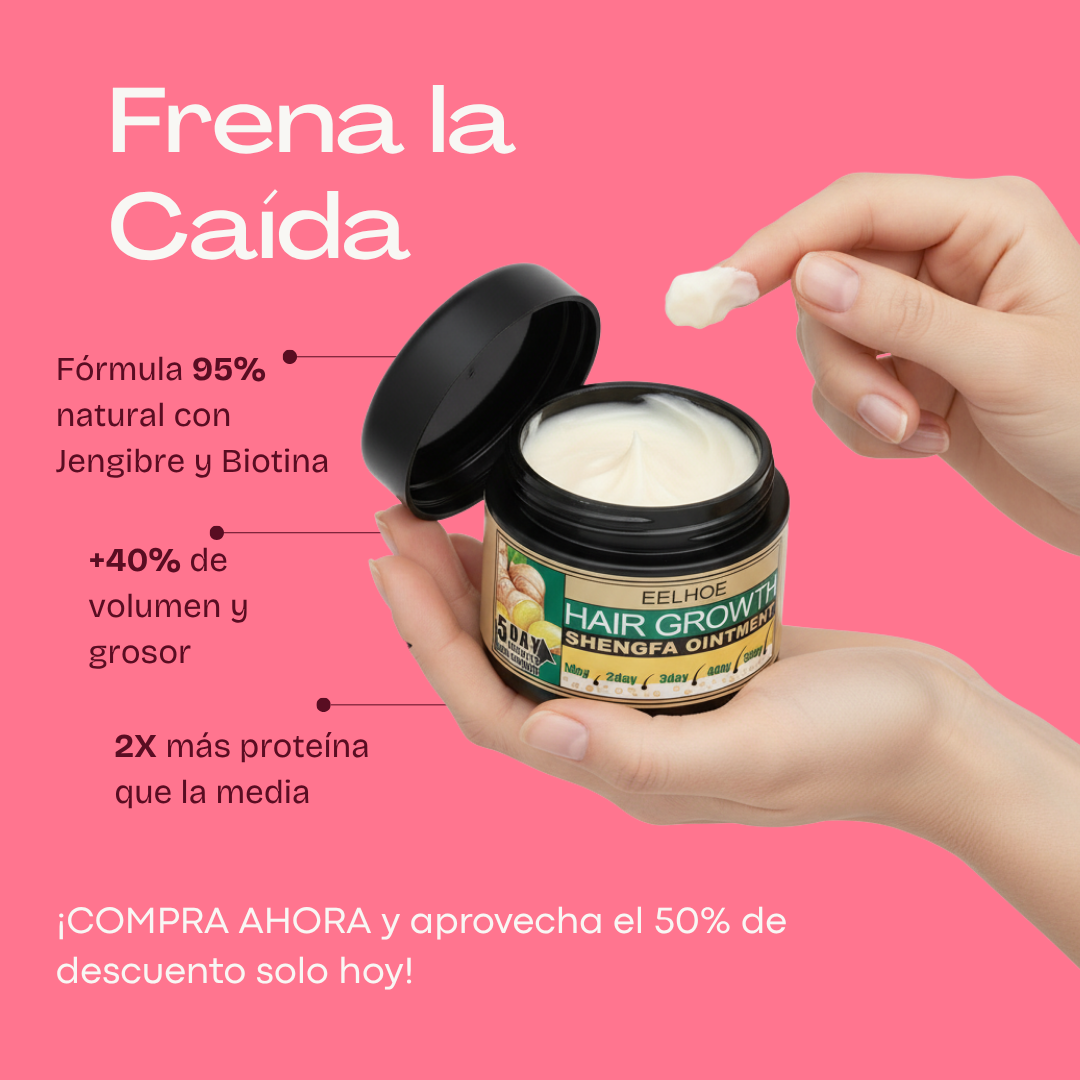 Crema Estimulante Capilar con Extracto Puro de Jengibre